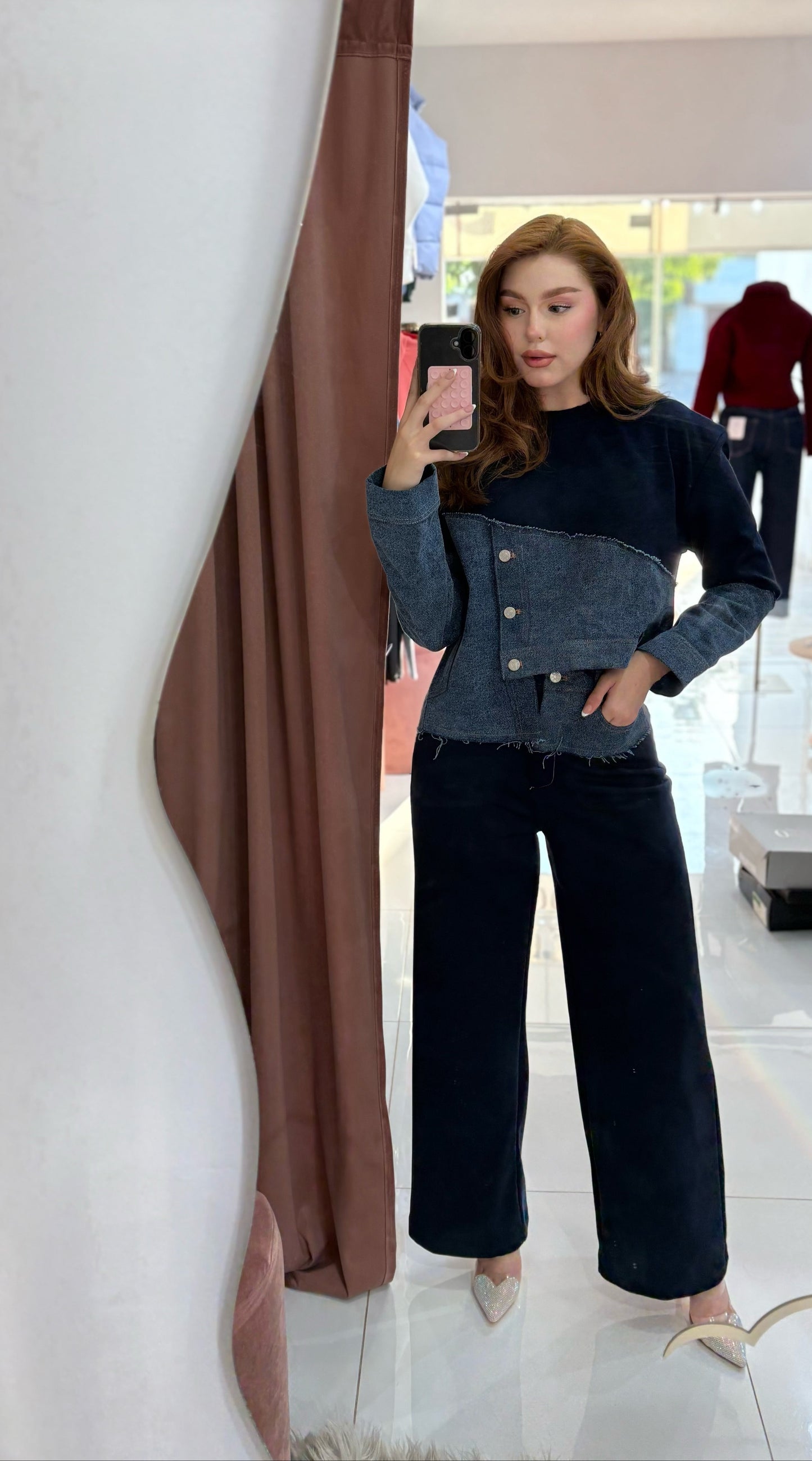 SET DENIM ASIMETRICO