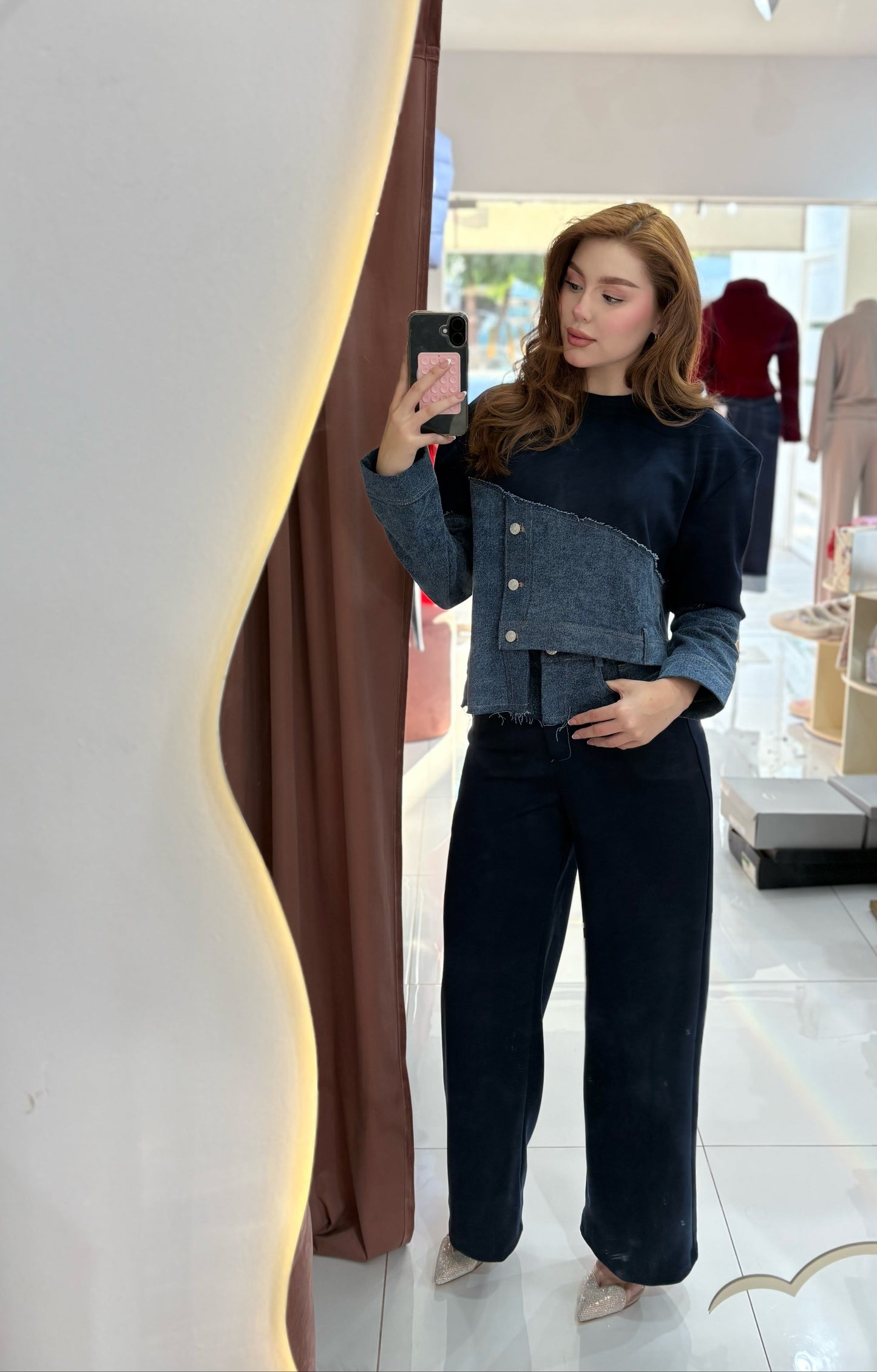 SET DENIM ASIMETRICO