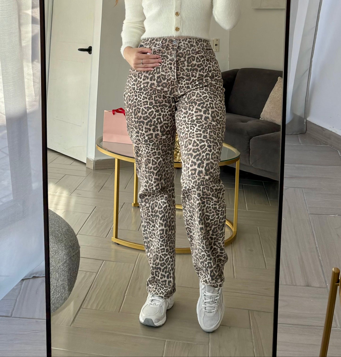 ANIMAL PRINT JEANS