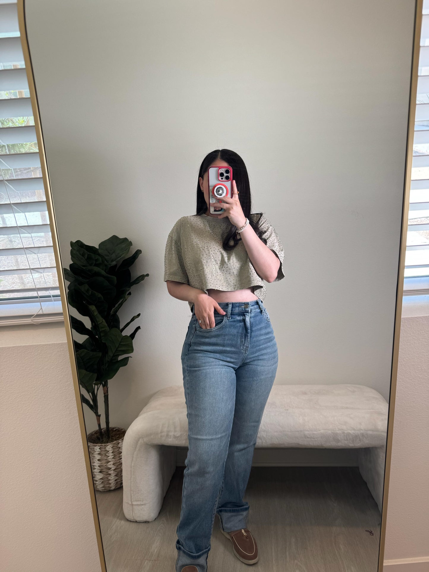 THALIA CROP TOP DE BRILLOS